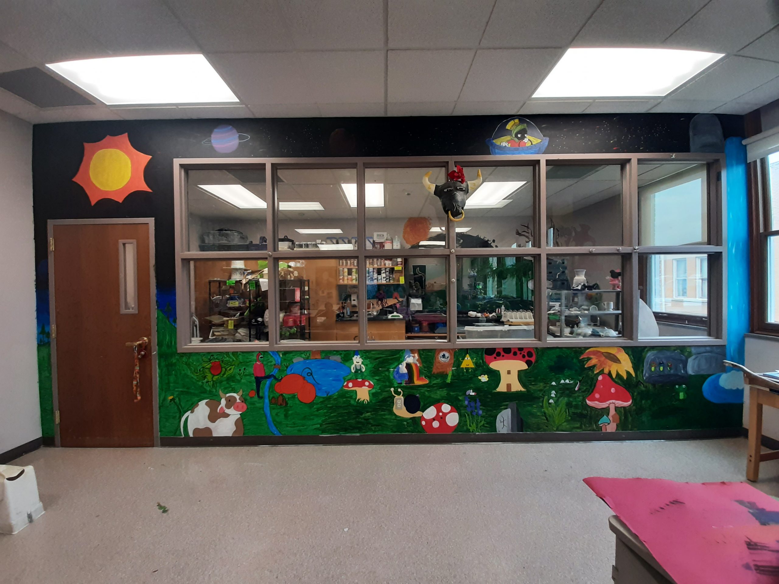 Mural, Highschool Art Room